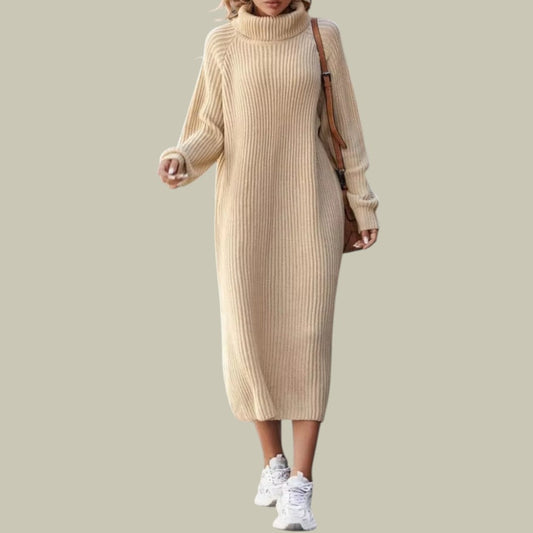 Fiona | Dames Cozy Lange Mouwen Jurk